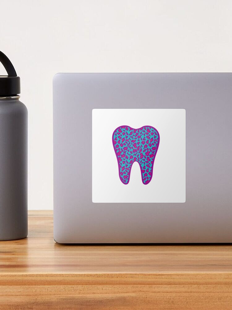 Leopard Tooth Sticker, Tooth Laptop Sticker, Water Bottle Sticker, Che –  Big T Ranch Colorado