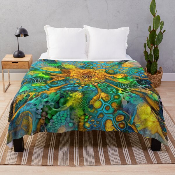 Item preview, Deepdream floral fractalize space abstraction designed and sold by blackhalt.