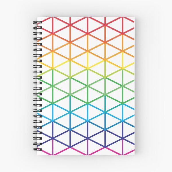 Item preview, Rainbow Diamond Minimal Grid Geometric Abstract Multicolored Pattern designed and sold by patternsoup.