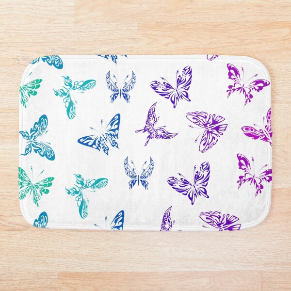 Item preview, Ombre Butterflies in Pink, Purple, Blue, and Teal designed and sold by ShowMePrints.