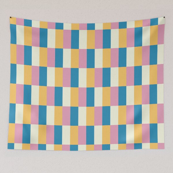 Item preview, Multicolour Stripes, Orange White Pink Blue Vintage  designed and sold by Moyanana.