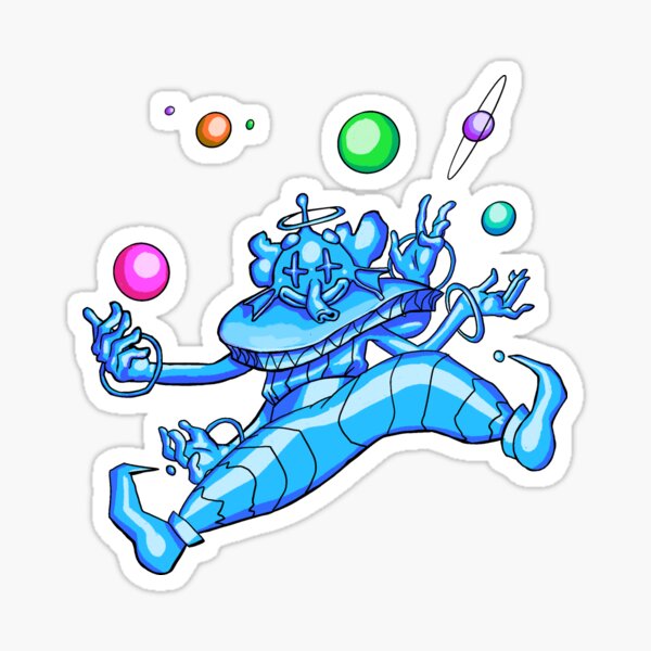Space clown Sticker