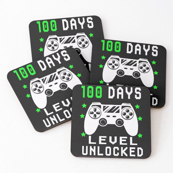 Item preview, Happy 100th Day of School Gamer level unlocked designed and sold by binly123.