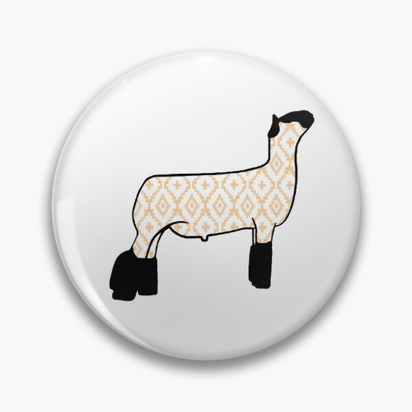 Item preview, Rustic Yellow Aztec Market Wether Lamb Silhouette 2 - NOT FOR RESALE WITHOUT PERMISSION designed and sold by l-oh.