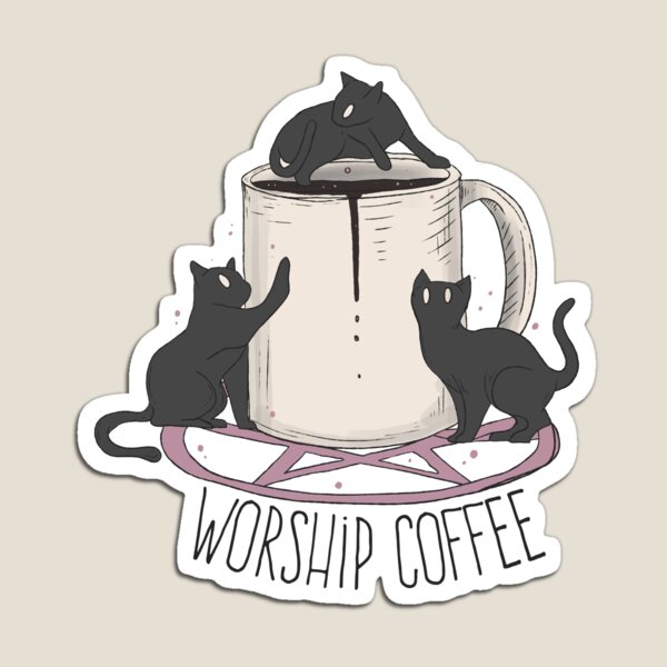 Item preview, Worship coffee kittens designed and sold by Jess.a.creates.
