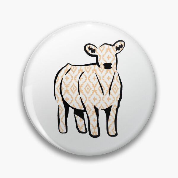 Item preview, Rustic Yellow Aztec Cow Silhouette  - NOT FOR RESALE WITHOUT PERMISSION designed and sold by l-oh.