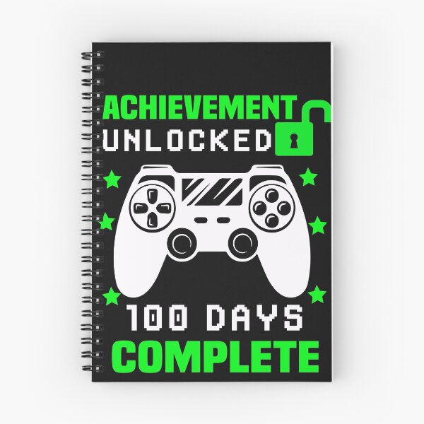 Item preview, Achievement Unlocked Happy 100th Day of School Gamer level complete designed and sold by binly123.