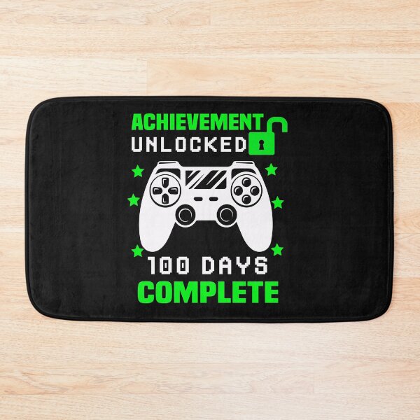 Item preview, Achievement Unlocked Happy 100th Day of School Gamer level complete designed and sold by binly123.