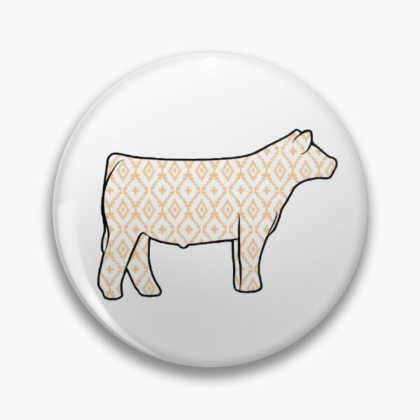 Item preview, Rustic Yellow Aztec Show Steer Silhouette  - NOT FOR RESALE WITHOUT PERMISSION designed and sold by l-oh.