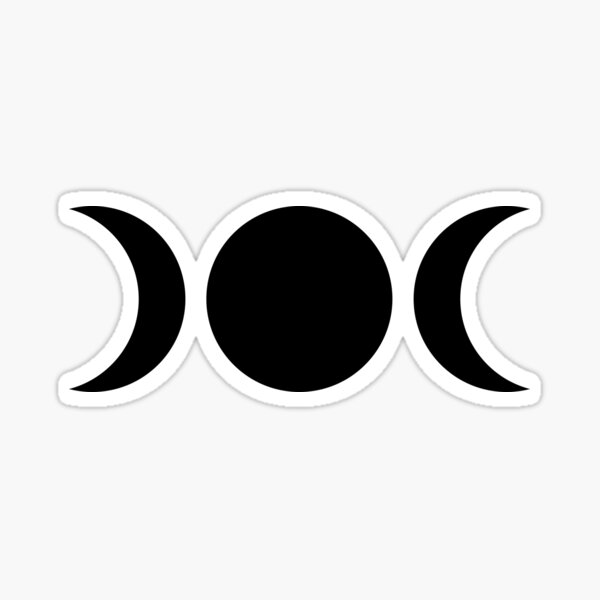 black maiden, mother, crone Sticker