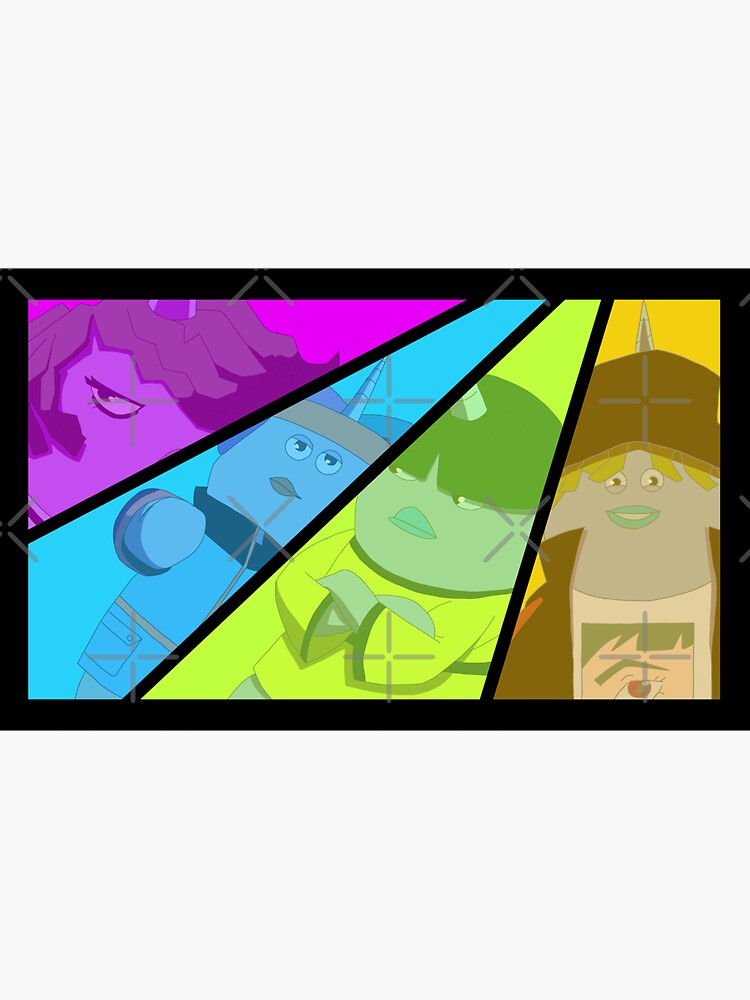 "KPop Narwhals Kipo And The Age Of Wonderbeasts" Sticker by