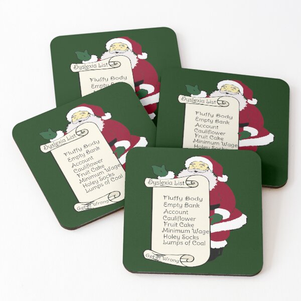 Item preview, Santa's Dyslexia List designed and sold by AndPeace702.