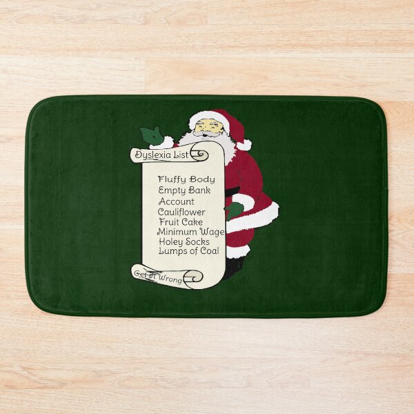 Item preview, Santa's Dyslexia List designed and sold by AndPeace702.