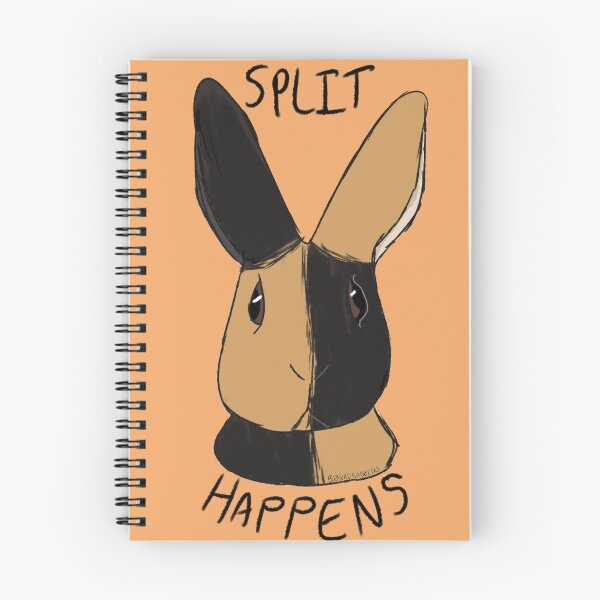 Item preview, Split Happens - Harlequin Rabbit (Black Japanese Ver.) designed and sold by meltingangelart.
