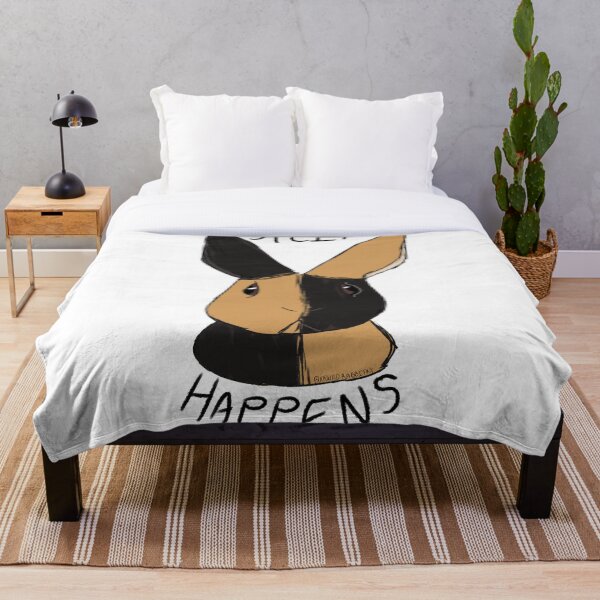 Item preview, Split Happens - Harlequin Rabbit (Black Japanese Ver.) designed and sold by meltingangelart.