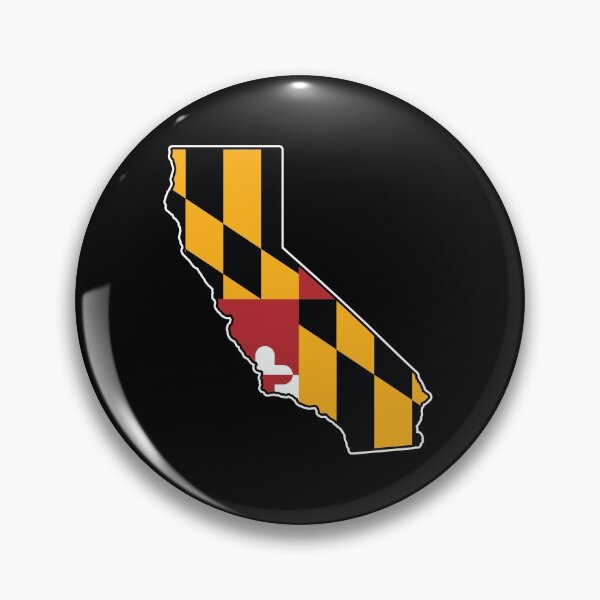 Item preview, Maryland Flag California Map designed and sold by MarylandStyle.