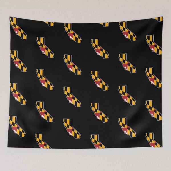 Item preview, Maryland Flag California Map designed and sold by MarylandStyle.
