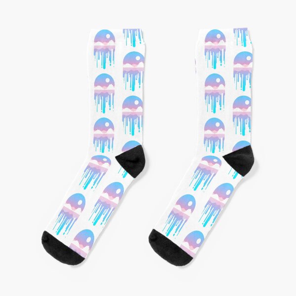 Moderner Sonnenuntergang Socken