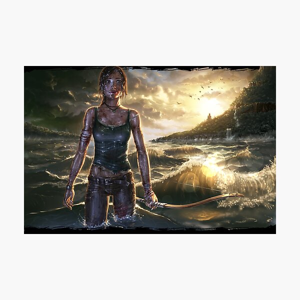 Lara Croft Photographic Print
