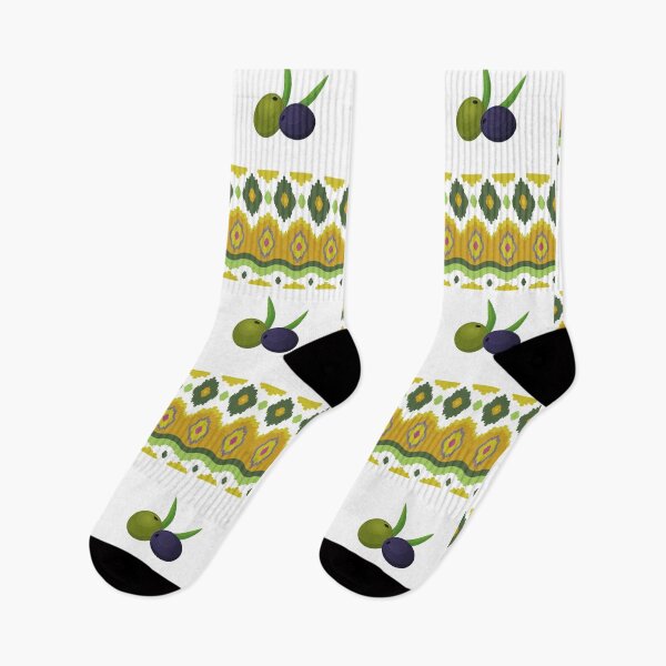 Item preview, Ikkat print +olives  designed and sold by Dream  World.