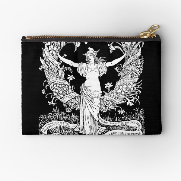 Walter Crane: A Garland for May Day 1895 Zipper Pouch