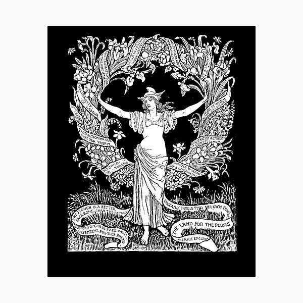 Walter Crane: A Garland for May Day 1895 Photographic Print