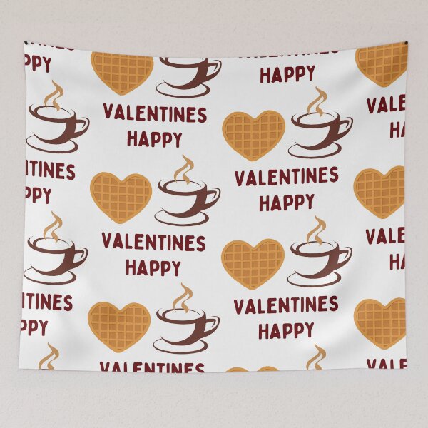 Item preview, Waffle And Coffee Valentines designed and sold by WorldPrintTees.