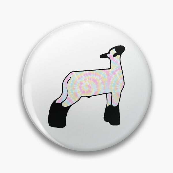 Item preview, Rainbow Tie Dye Market Wether Lamb Silhouette 1 - NOT FOR RESALE WITHOUT PERMISSION designed and sold by l-oh.