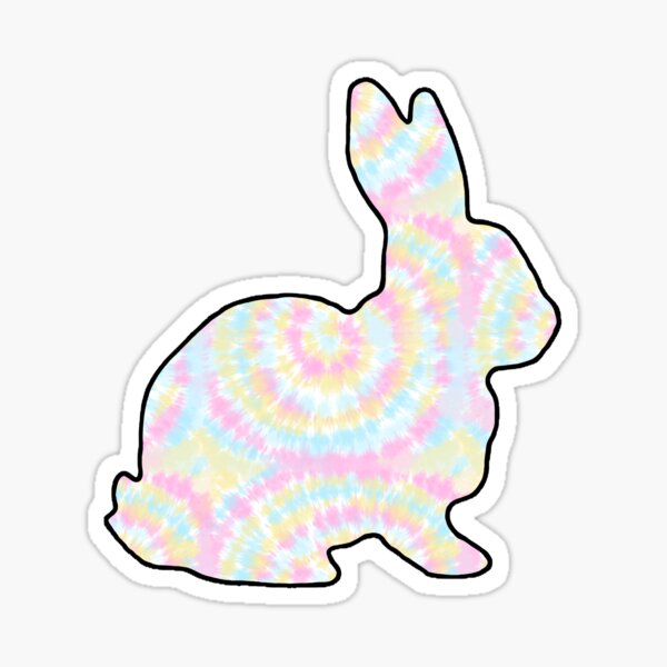 Item preview, Rainbow Tie Dye Show Rabbit - NOT FOR RESALE WITHOUT PERMISSION designed and sold by l-oh.