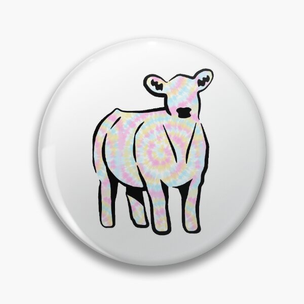 Item preview, Rainbow Tie Dye Cow Silhouette  - NOT FOR RESALE WITHOUT PERMISSION designed and sold by l-oh.