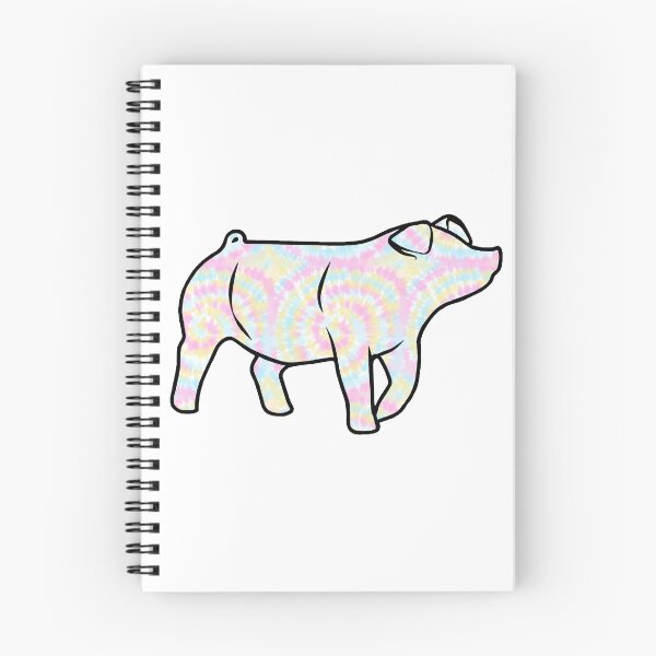 Item preview, Rainbow Tie Dye Pig Silhouette 1 - NOT FOR RESALE WITHOUT PERMISSION designed and sold by l-oh.
