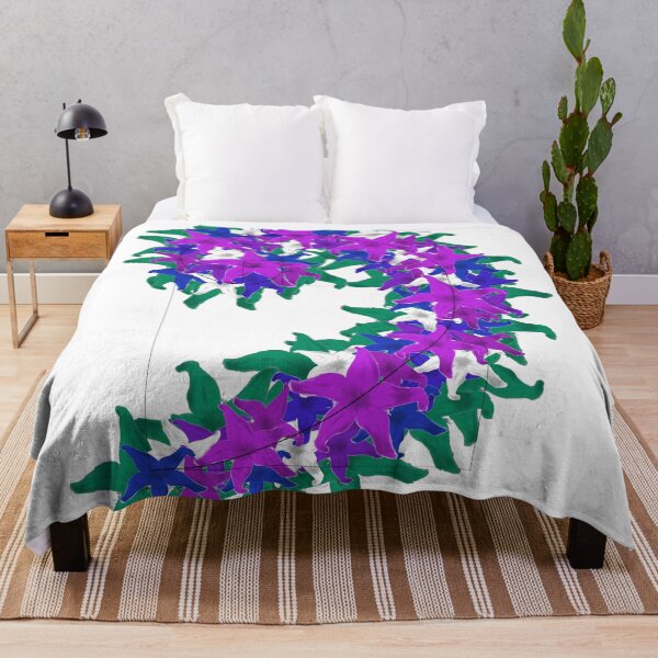 Item preview, Blue-Purple Floral Golden Ratio Spiral designed and sold by kaiello1.