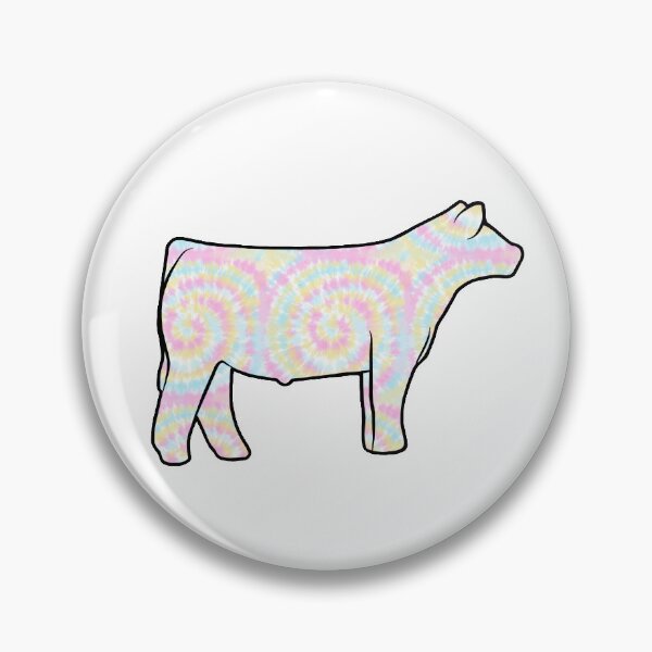 Item preview, Rainbow Tie Dye Show Steer Silhouette  - NOT FOR RESALE WITHOUT PERMISSION designed and sold by l-oh.