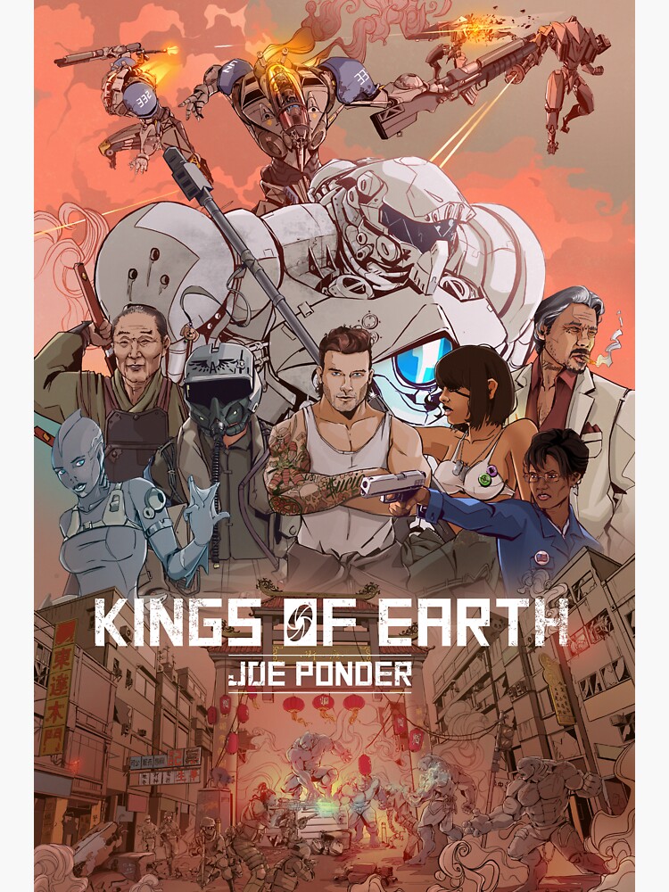 Thumbnail 3 of 3, Sticker, KINGS OF EARTH /// by: joe ponder designed and sold by authorjoeponder.