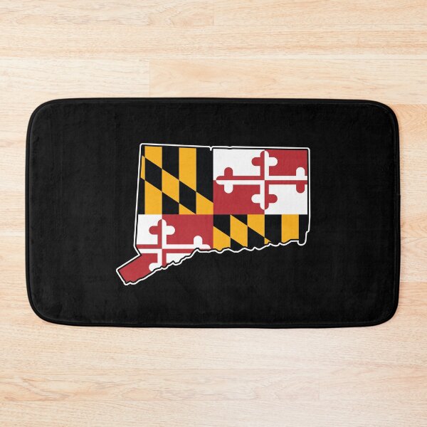 Item preview, Maryland Flag Connecticut Map designed and sold by MarylandStyle.