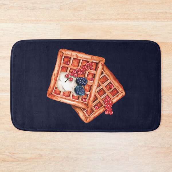 Item preview, Waffles Topped With Cream, Redcurrants and Blackberries designed and sold by Alicia Chee.