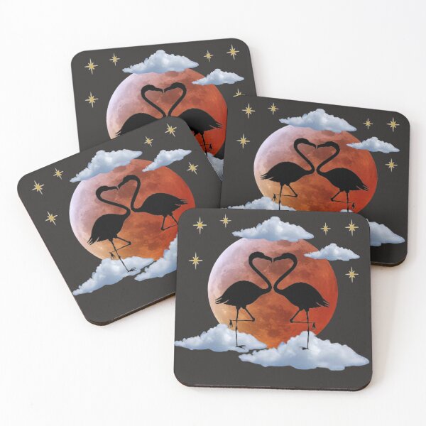 Artikelvorschau, Harvest Moon und Flamingo-Liebhaber entworfen und verkauft von HandyDesign22.