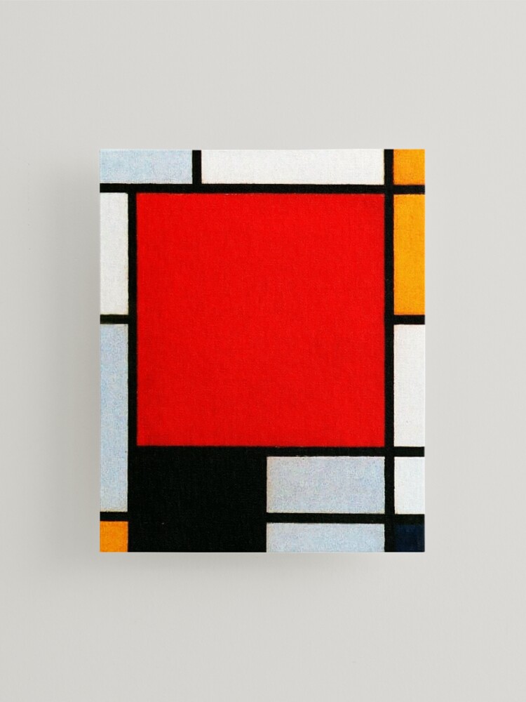 Få plast Spytte Piet Mondrian | Composition with Large Red Plane,Yellow, Black, Gray, and  Blue " Mounted Print for Sale by Gascondi | Redbubble