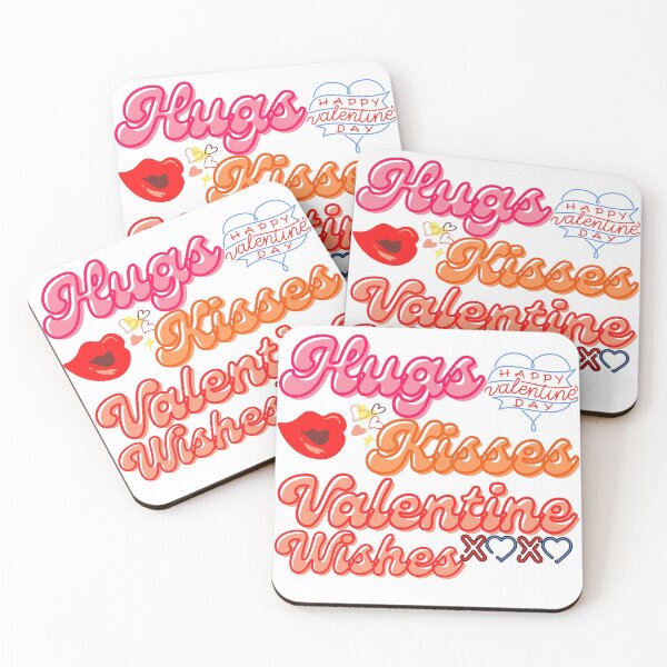 Item preview, Hugs Kisses Valentine Wishes designed and sold by Vibing-Right.