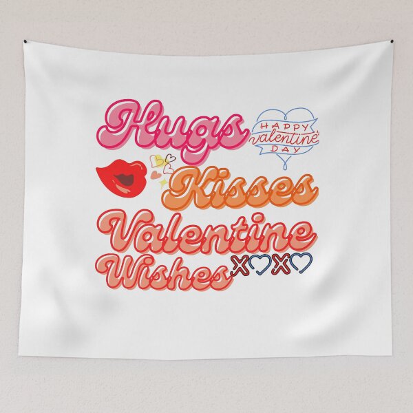 Item preview, Hugs Kisses Valentine Wishes designed and sold by Vibing-Right.