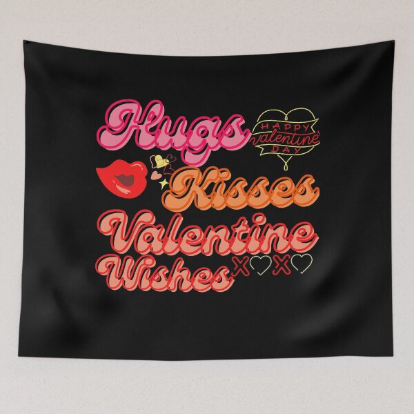 Item preview, Hugs Kisses Valentine Wishes designed and sold by Vibing-Right.