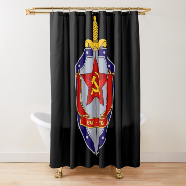KGB Emblem Shower Curtain