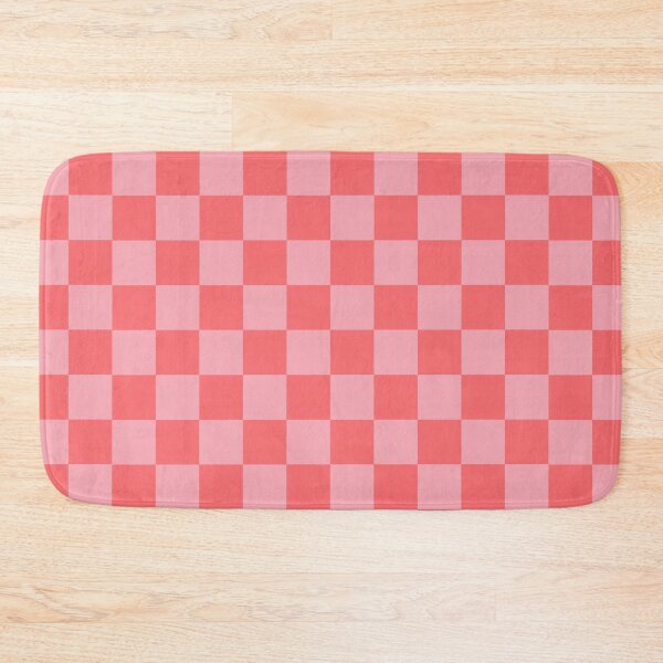 Item preview, Coral and Blush Pink Checkerboard designed and sold by JanuaryLemon.