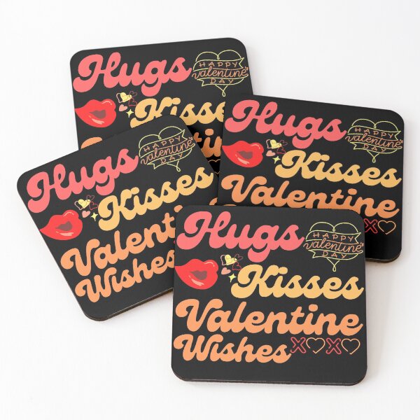 Item preview, Hugs Kisses Valentine Wishes designed and sold by Vibing-Right.