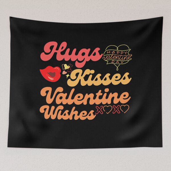 Item preview, Hugs Kisses Valentine Wishes designed and sold by Vibing-Right.