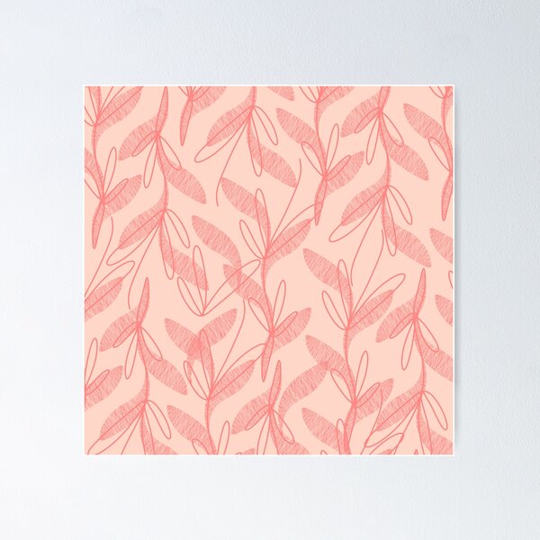 Item preview, Retro Botanical Pattern in Pretty Pink designed and sold by kierkegaard.