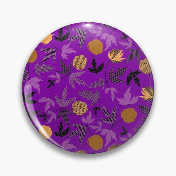 Item preview, Violet flower textured seamless pattern. Yellow flower on violet background designed and sold by Olgus.