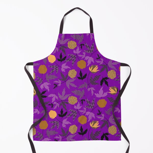Item preview, Violet flower textured seamless pattern. Yellow flower on violet background designed and sold by Olgus.