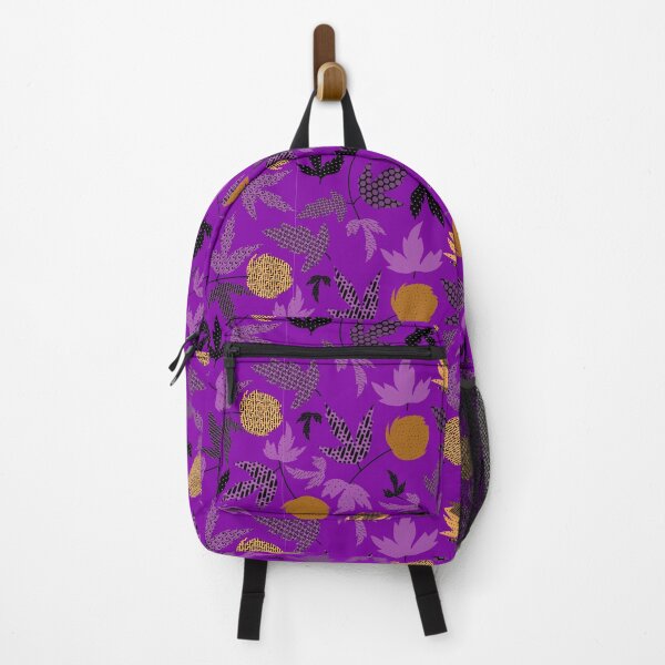 Item preview, Violet flower textured seamless pattern. Yellow flower on violet background designed and sold by Olgus.