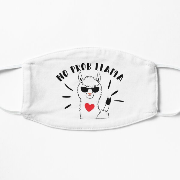No Prob Llama Valentine shirt Flat Mask